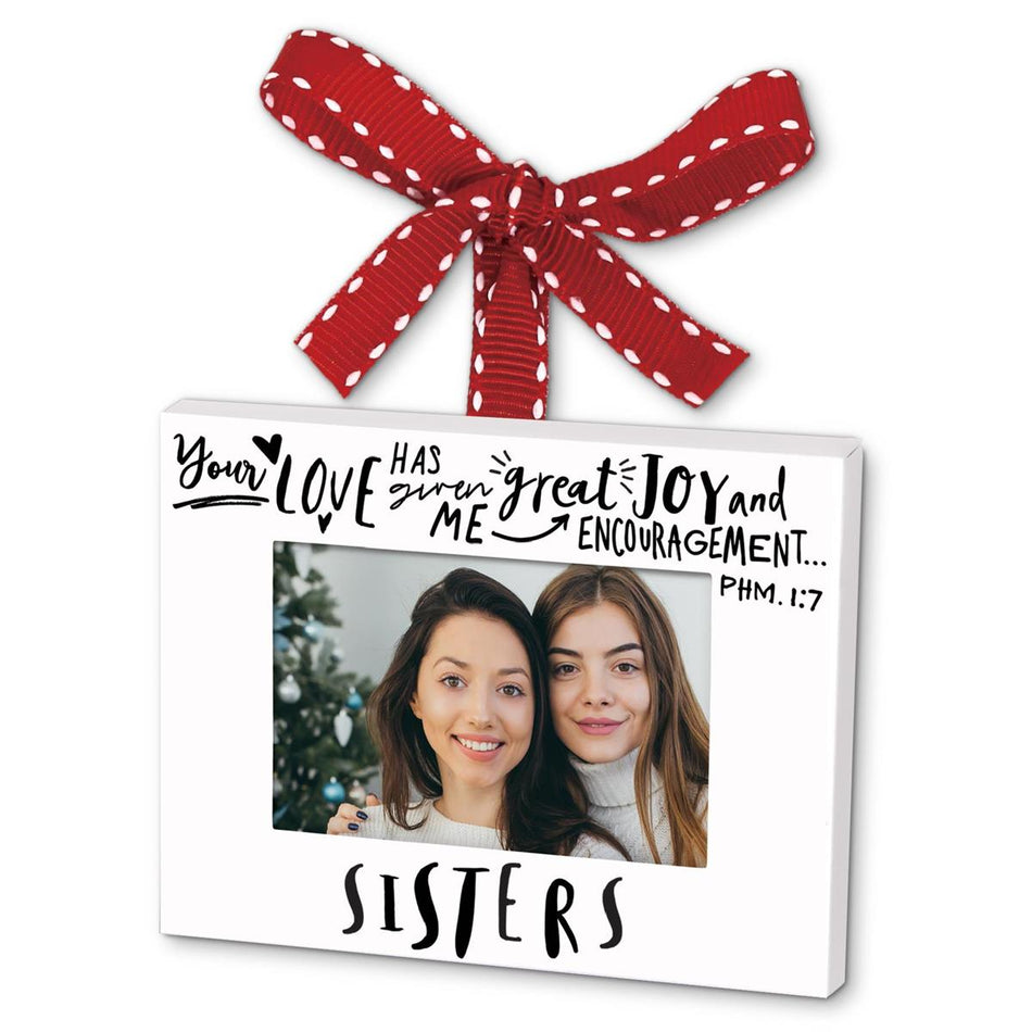 Ornament Frame Sisters Ribbon Hang by Dicksons