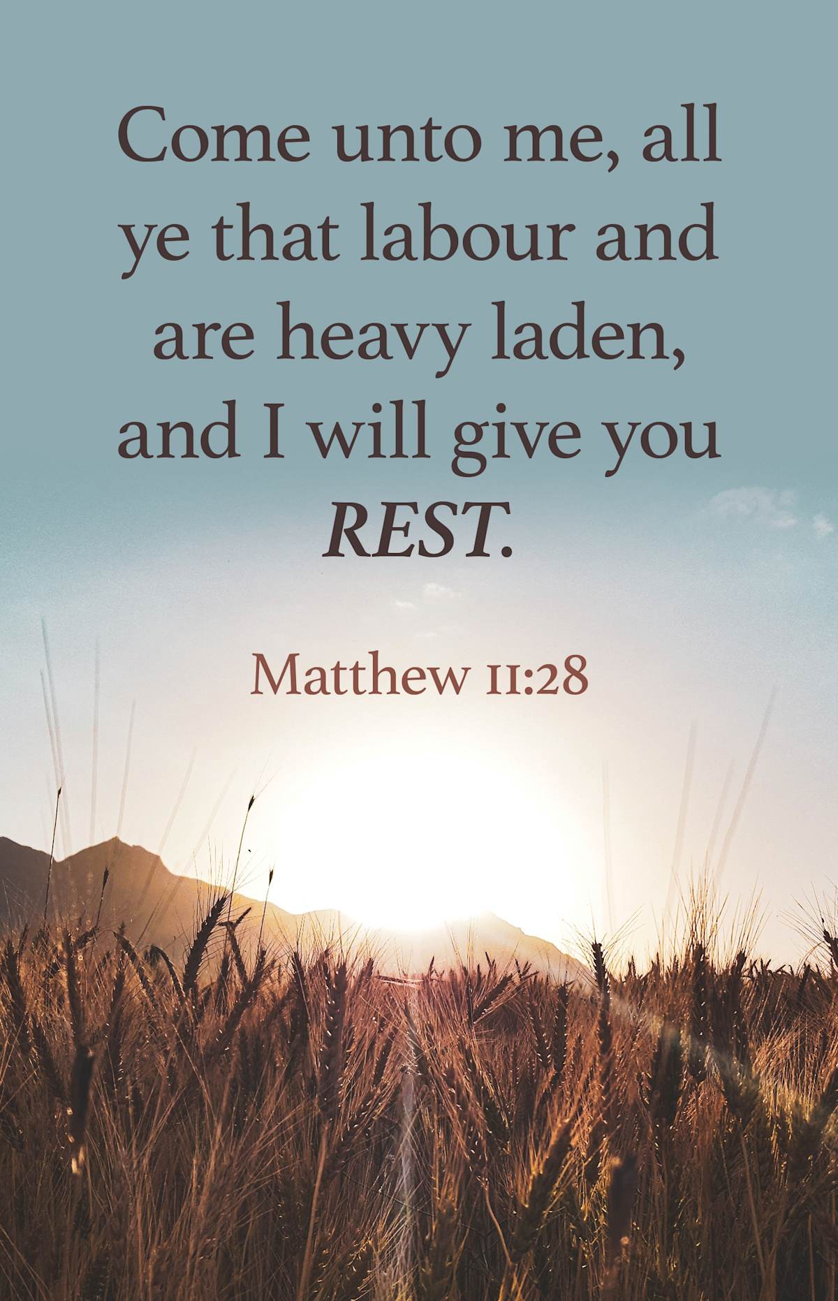 Funeral Bulletin: Come Unto Me (Package of 100): Matthew 11:28 (KJV) by Broadman and Holman