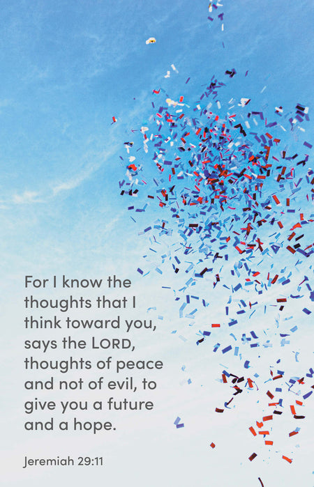 Graduation Bulletin: I Know (Package of 100): Jeremiah 29:11 (NKJV) by Broadman and Holman