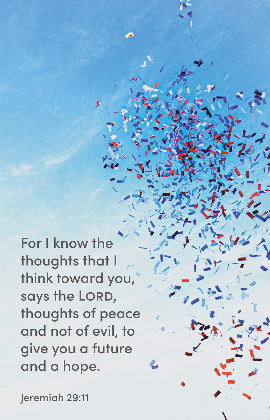 Graduation Bulletin: I Know (Package of 100): Jeremiah 29:11 (NKJV) by Broadman and Holman
