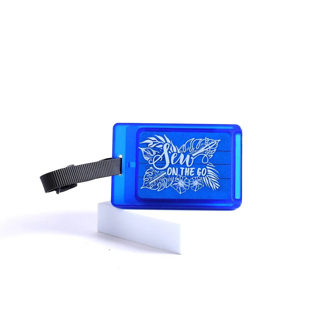 LUGGAGE TAG WITH SEWING KIT BLUE