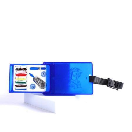 LUGGAGE TAG WITH SEWING KIT BLUE