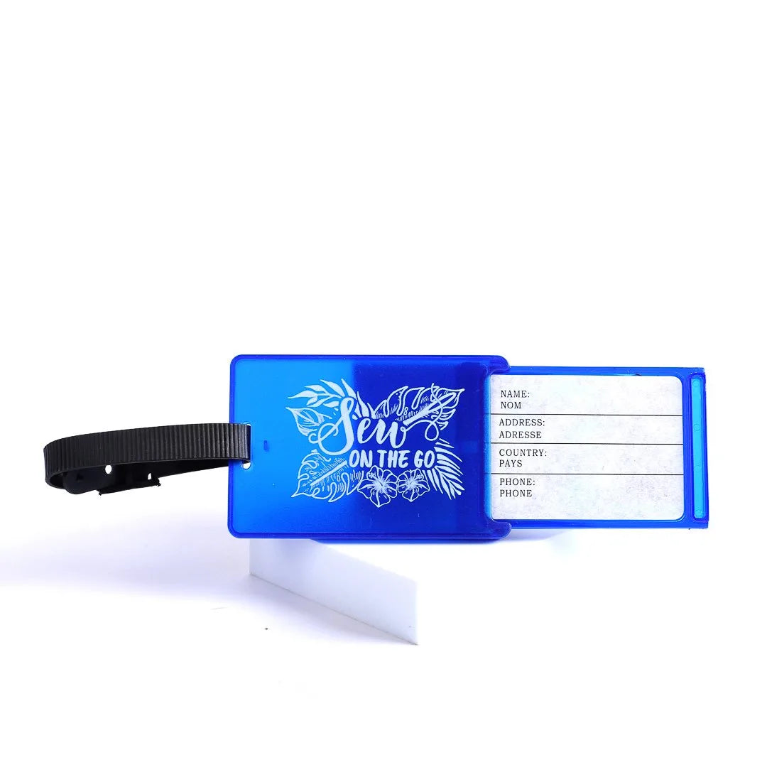 LUGGAGE TAG WITH SEWING KIT BLUE
