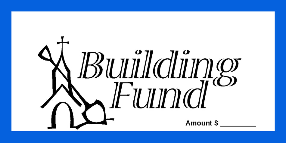 Dollar/Check Size Building Fund Offering Envelope
