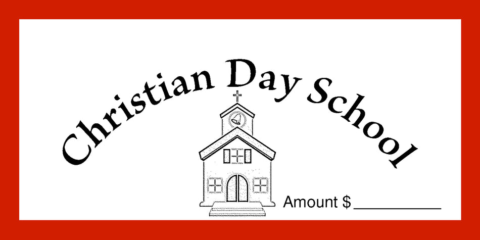 Dollar/Check Size Christian Day School Offering Envelope