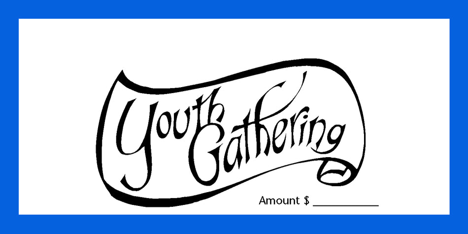 Dollar/Check Size Youth Gathering Offering Envelope