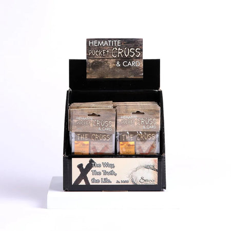 HEMATITE CROSS BOXED DISPLAY PK50 INDIVIDUALLY CARDED