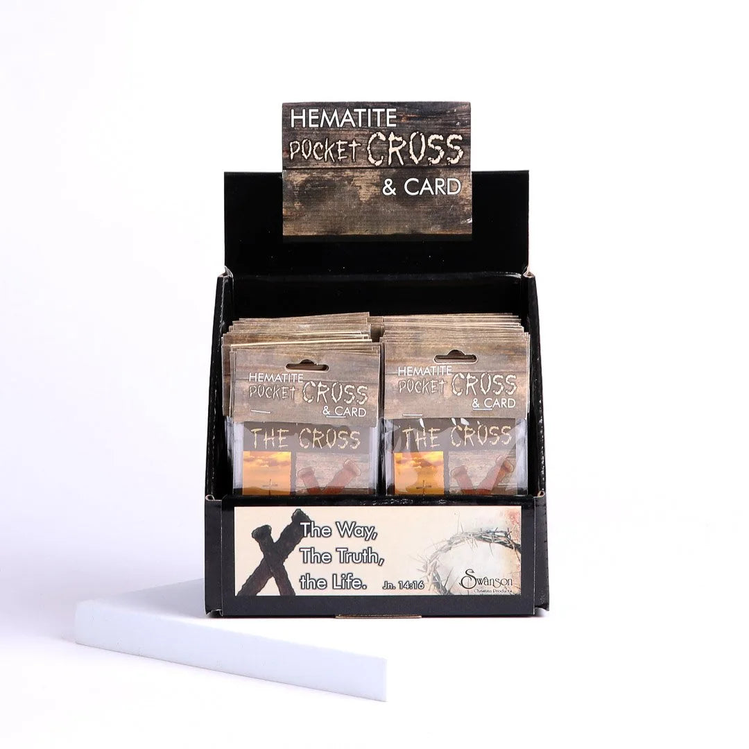 HEMATITE CROSS BOXED DISPLAY PK50 INDIVIDUALLY CARDED