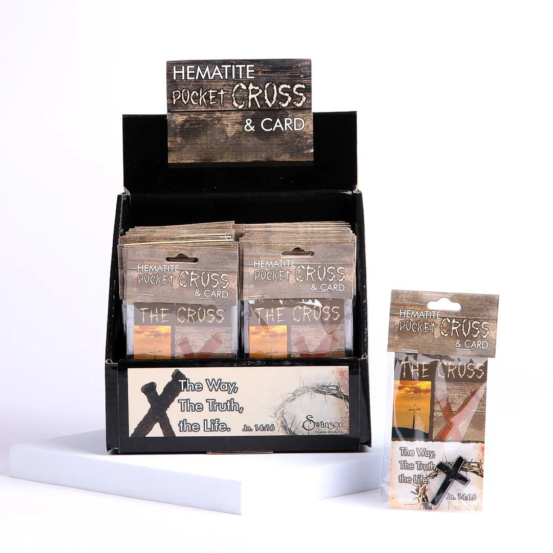 HEMATITE CROSS BOXED DISPLAY PK50 INDIVIDUALLY CARDED