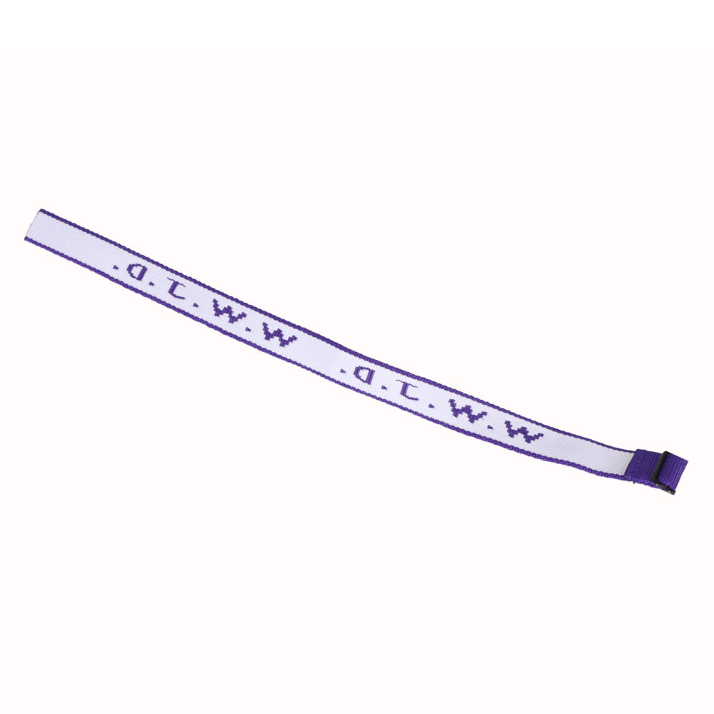 BRACELET WOVEN WWJD PURPLE PK25