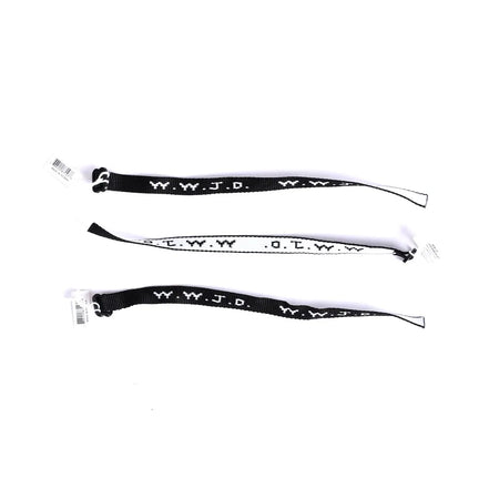 BRACELET WOVEN WWJD BLACK PK25