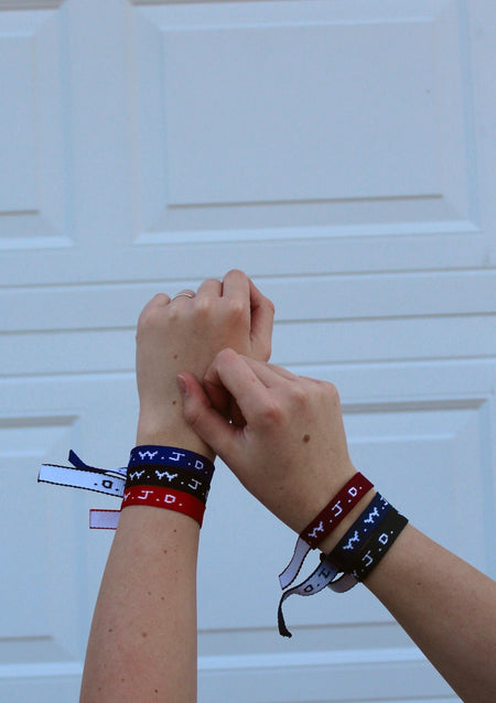 BRACELET WOVEN WWJD ASSORTED COLORS PK150