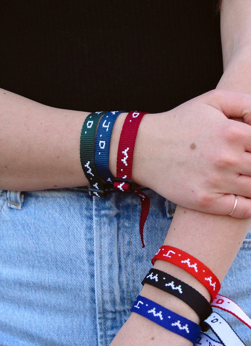 BRACELET WOVEN WWJD ASSORTED COLORS PK150