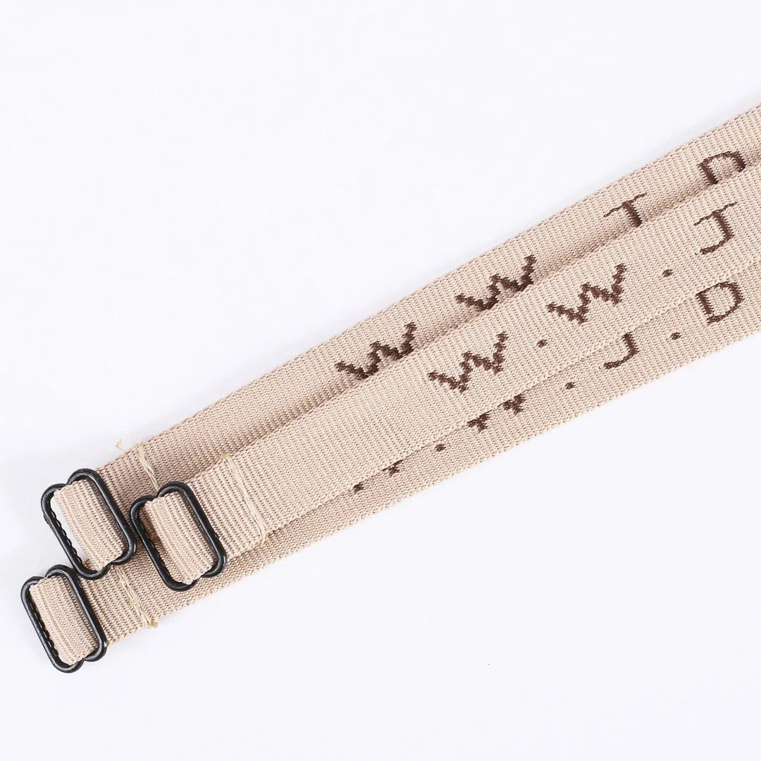 BRACELET WOVEN WWJD TAN PK25