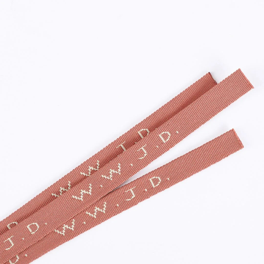 BRACELET WOVEN WWJD TERRA COTTA PK25