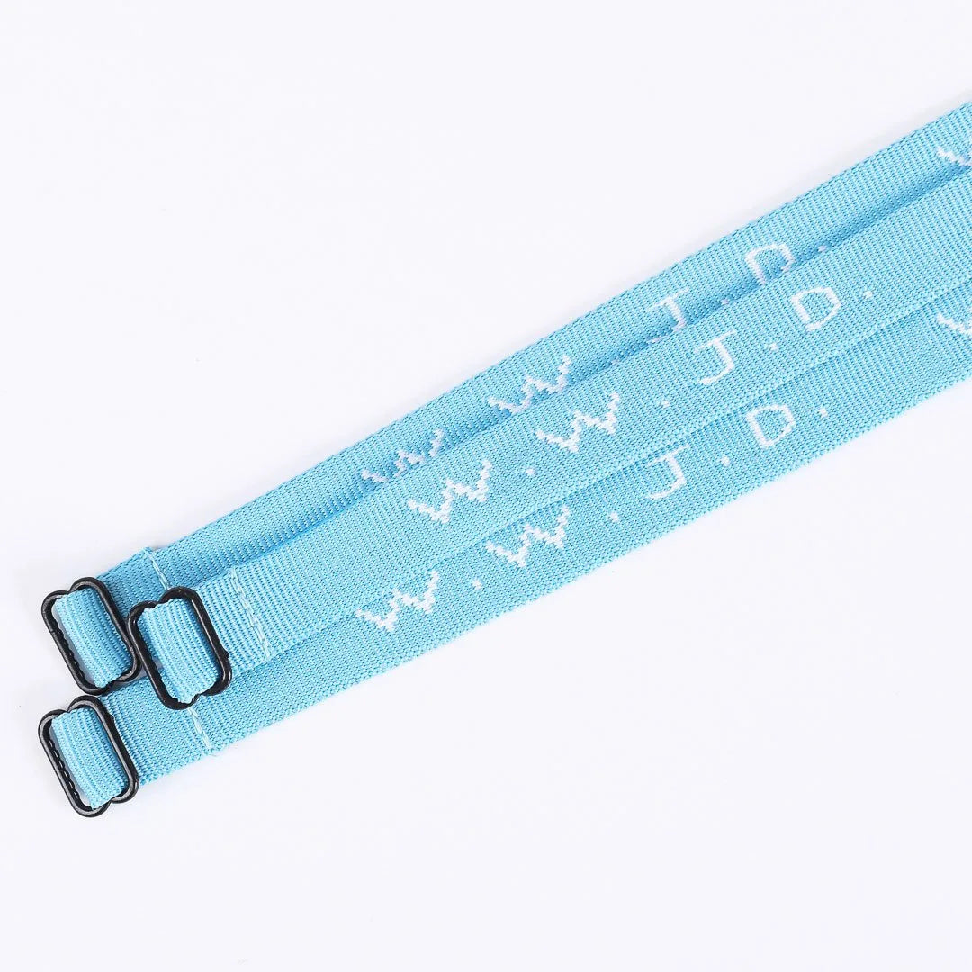 BRACELET WOVEN WWJD LIGHT BLUE PK25