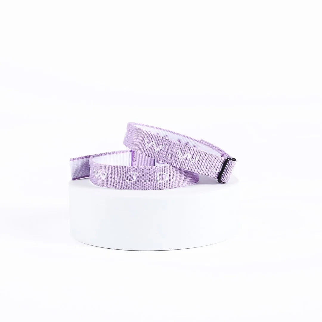 BRACELET WOVEN WWJD VIOLET PK25