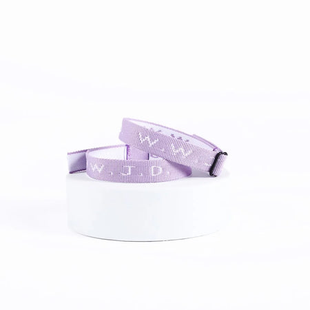 BRACELET WOVEN WWJD VIOLET PK25