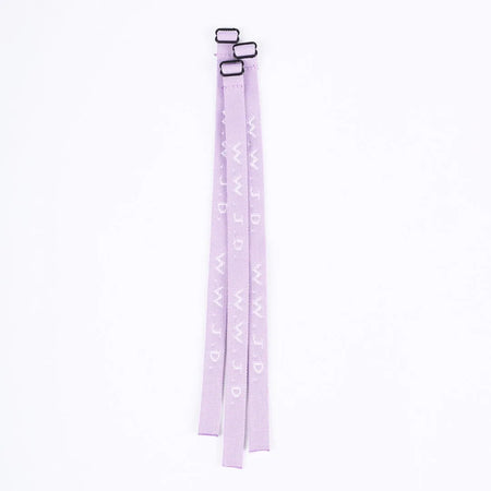 BRACELET WOVEN WWJD VIOLET PK25