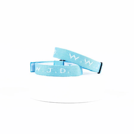 BRACELET WOVEN WWJD ASSORTED LIGHT PK150