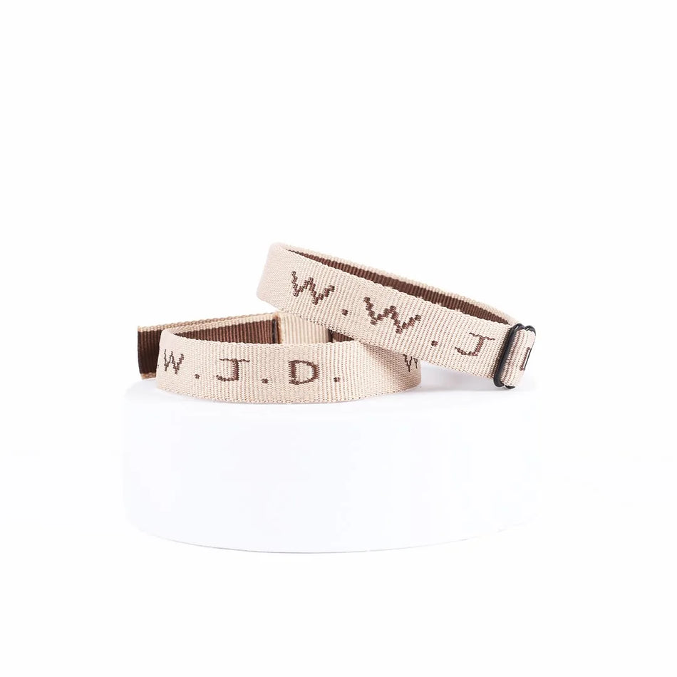 BRACELET WOVEN WWJD ASSORTED LIGHT PK150
