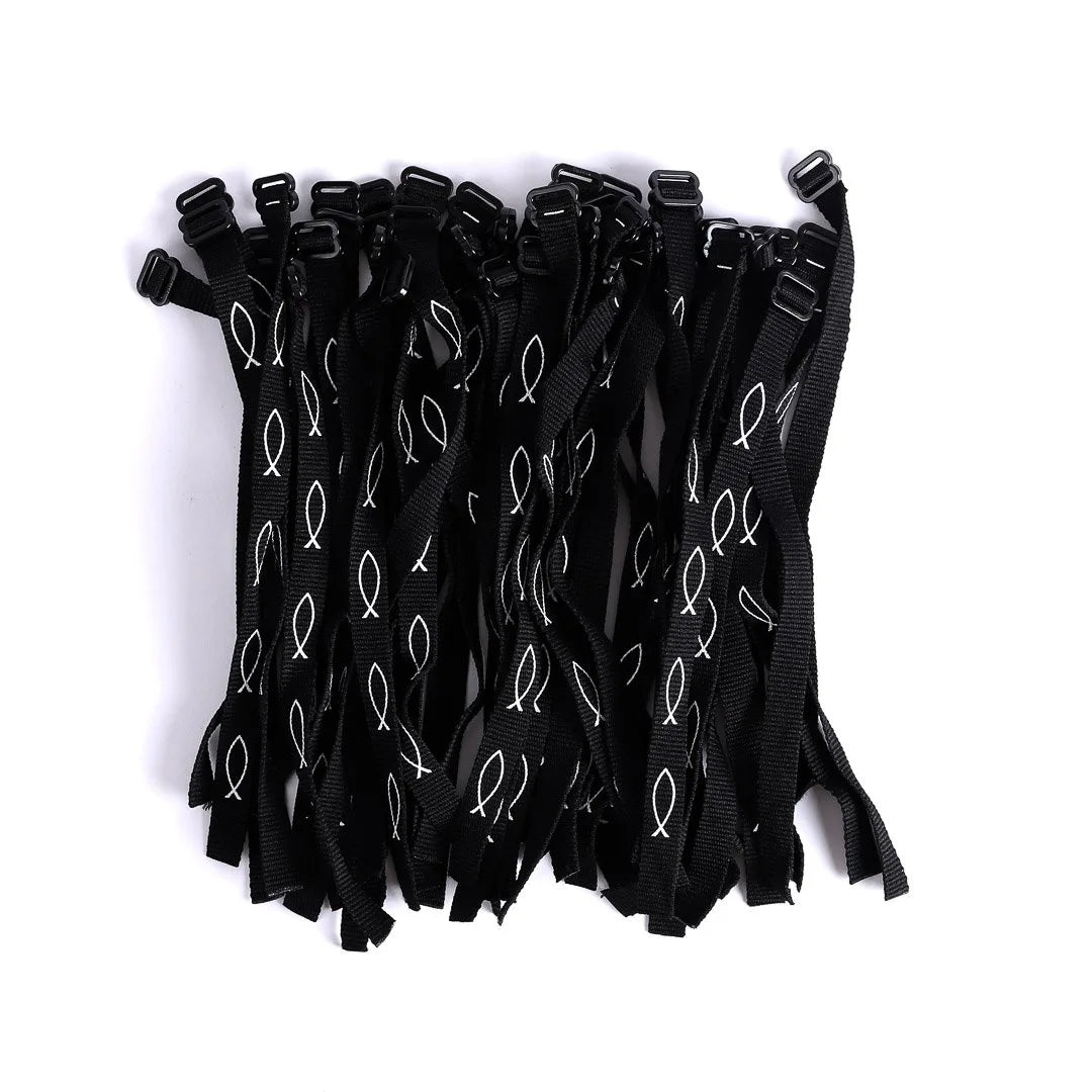 BRACELET WOVEN FISH BLACK PK48