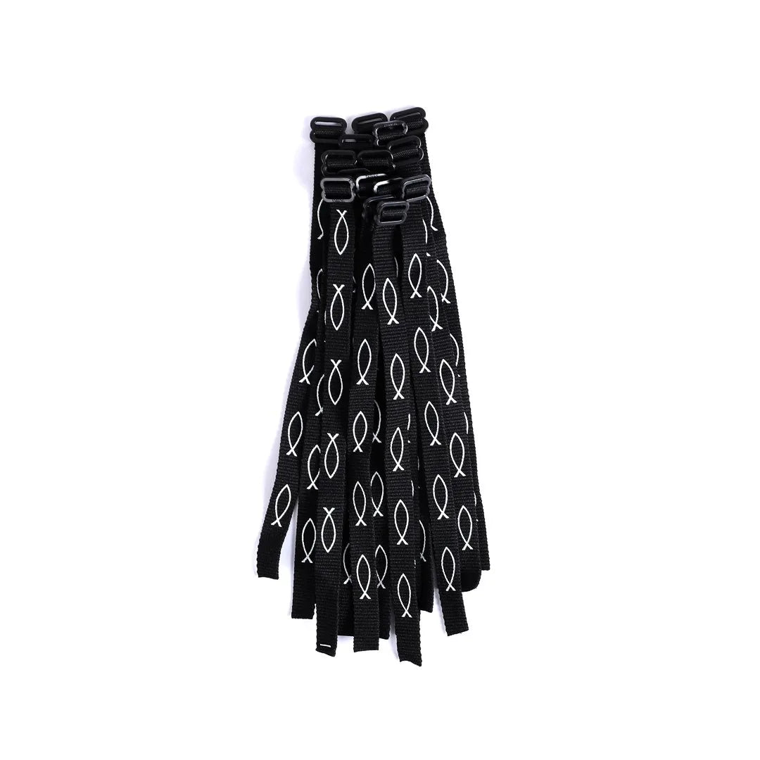BRACELET WOVEN FISH BLACK PK48