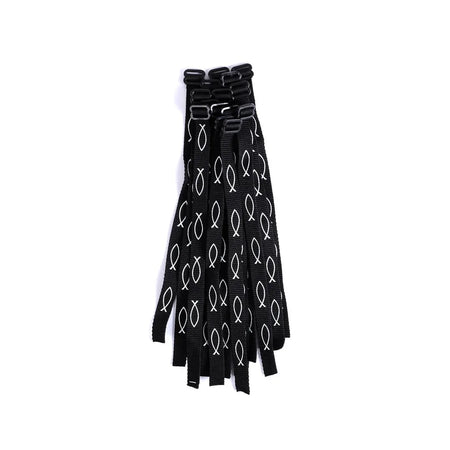 BRACELET WOVEN FISH BLACK PK48