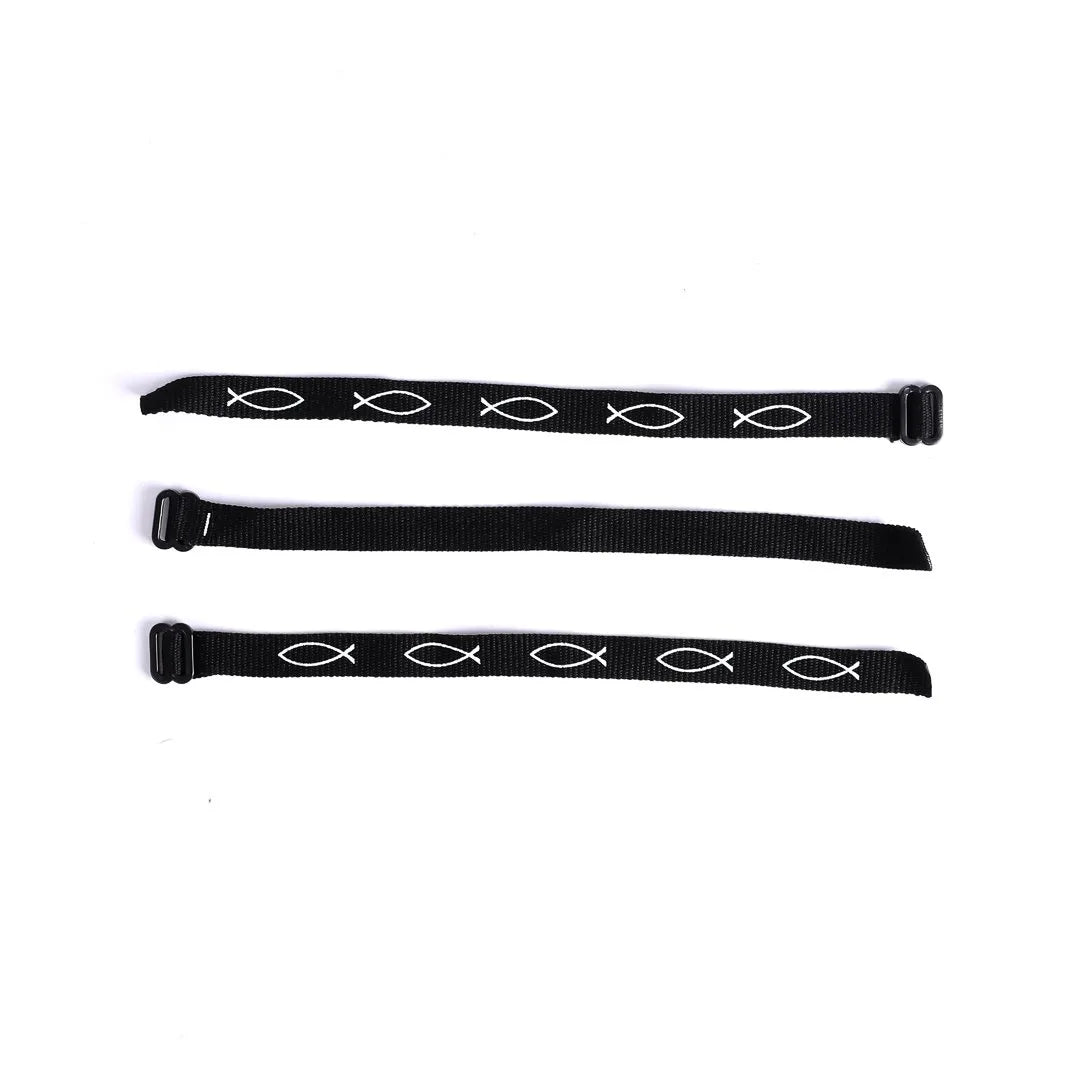 BRACELET WOVEN FISH BLACK PK48