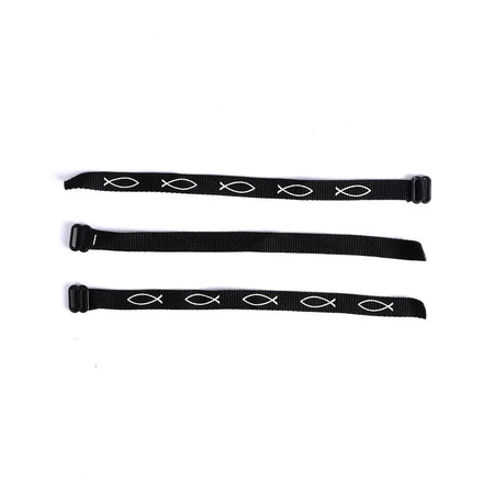 BRACELET WOVEN FISH BLACK PK48