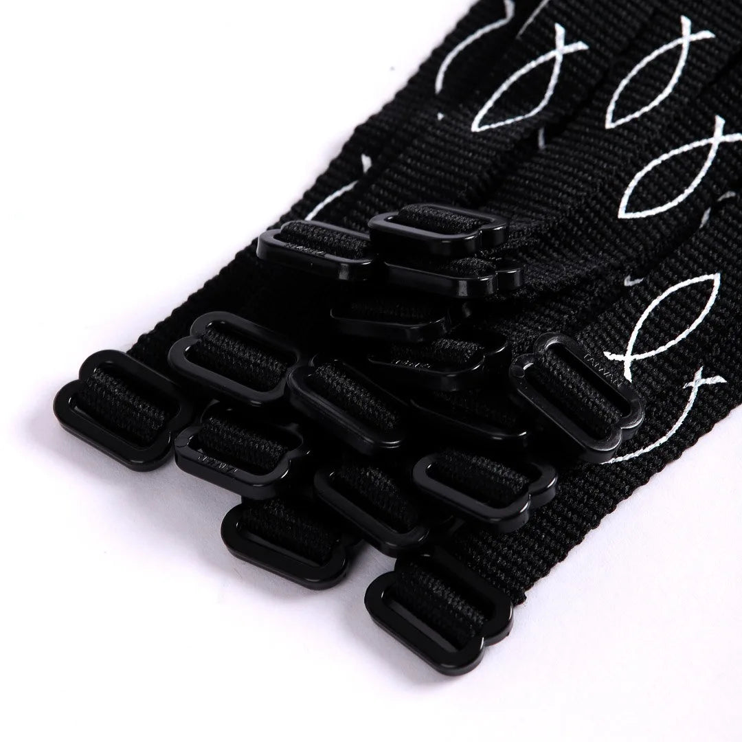 BRACELET WOVEN FISH BLACK PK48