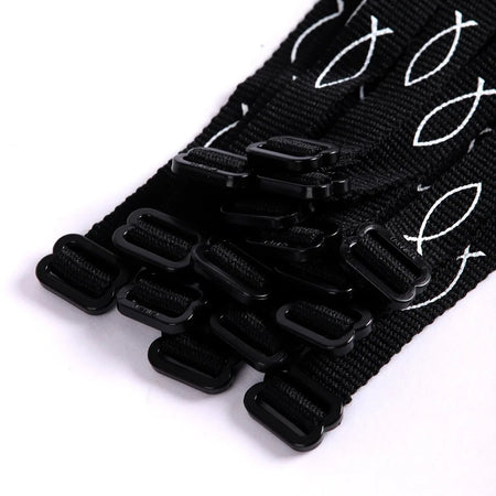 BRACELET WOVEN FISH BLACK PK48