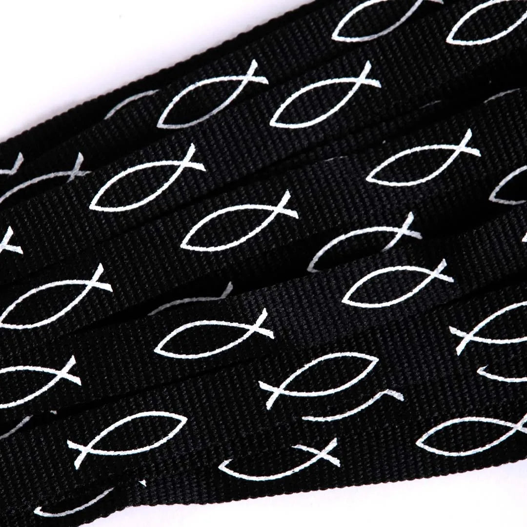 BRACELET WOVEN FISH BLACK PK48