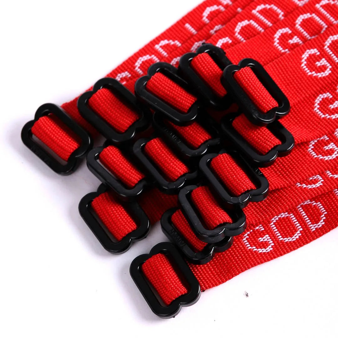 BRACELET WOVEN GOD LOVES YOU RED PK25
