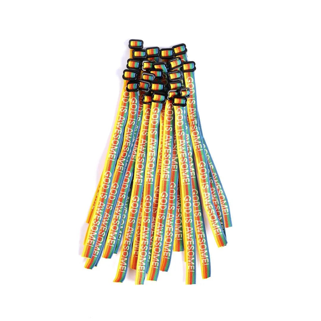 WOVEN BRACELET GOD IS AWESOME RAINBOW PK25