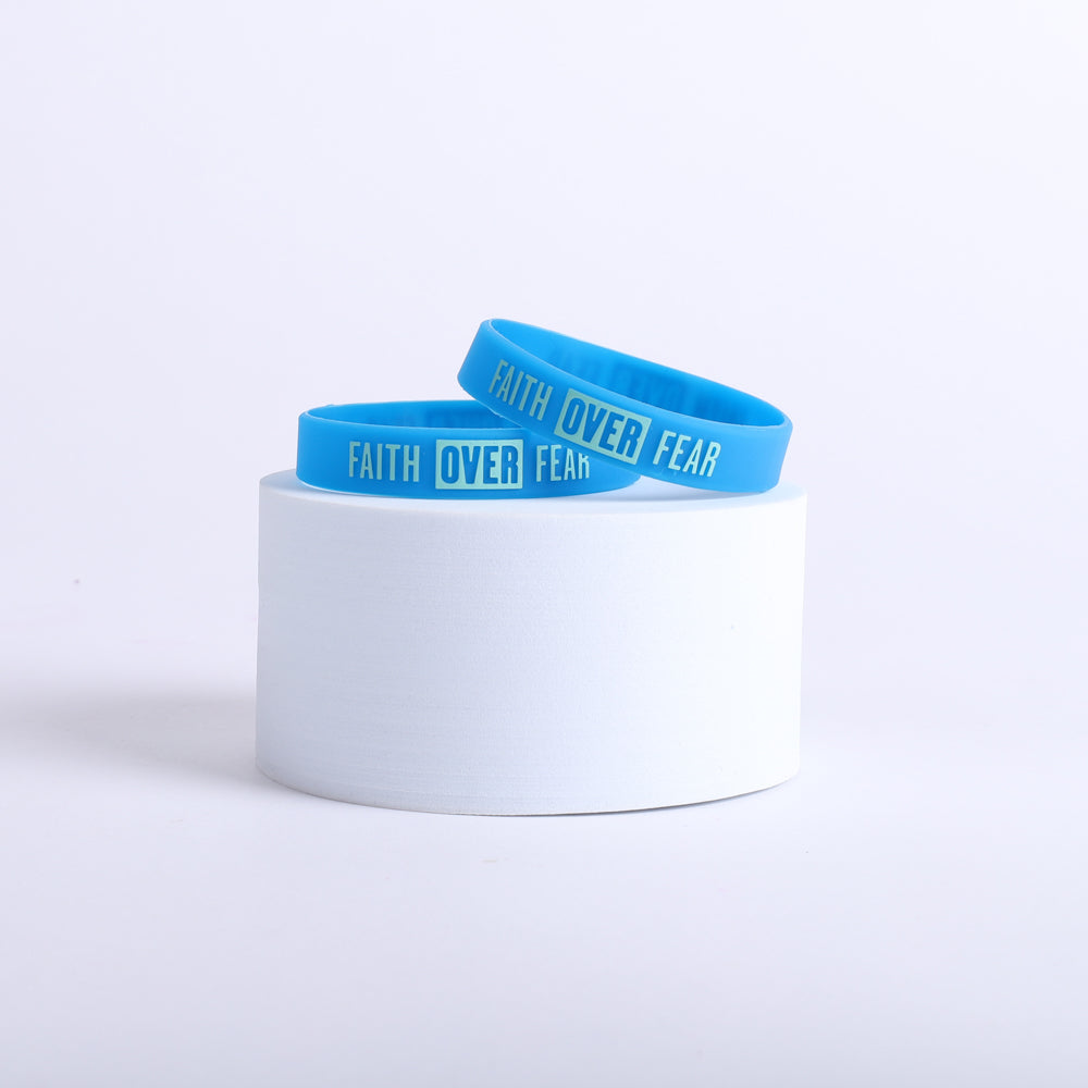POWER BAND FAITH OVER FEAR LG 1/2" - PK12