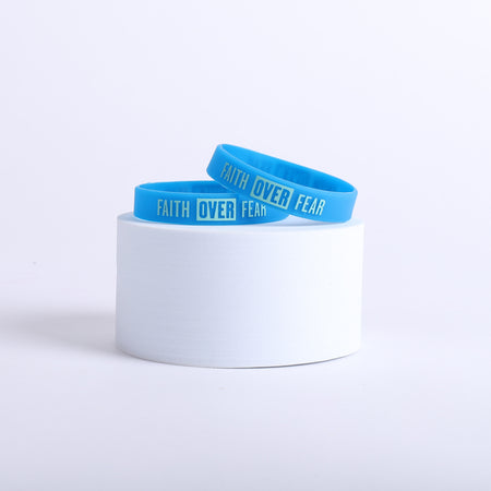POWER BAND FAITH OVER FEAR LG 1/2" - PK12