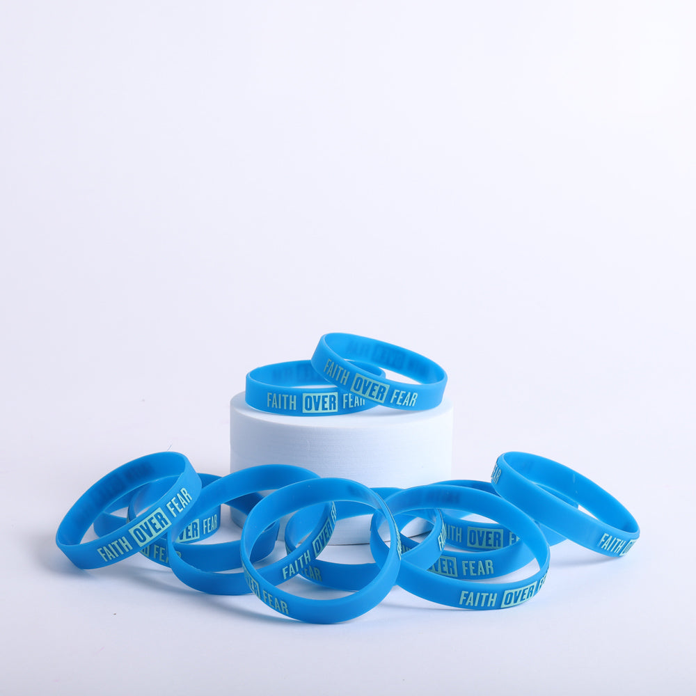 POWER BAND FAITH OVER FEAR LG 1/2" - PK12