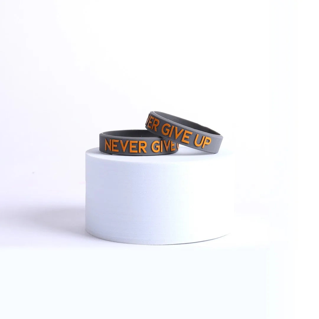 POWER BAND NEVER GIVE UP SM 1/2" - PK12