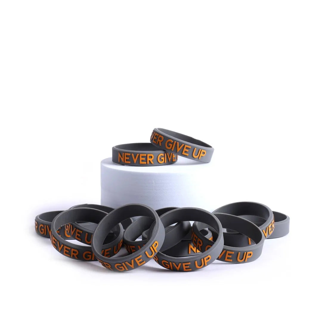 POWER BAND NEVER GIVE UP SM 1/2" - PK12