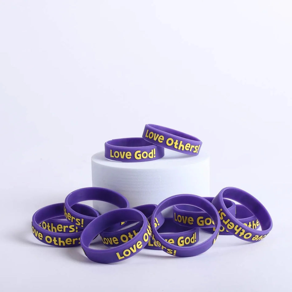 POWER BAND LOVE GOD LOVE OTHERS SM 1/2" - PK12