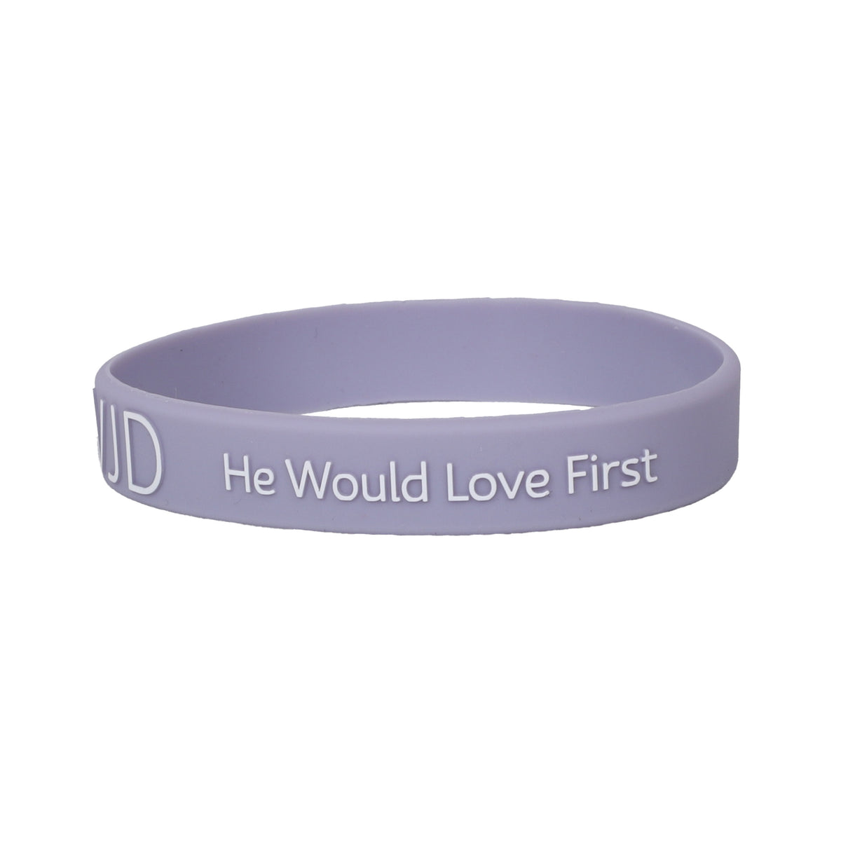 BRACELET SILICONE WWJD HE WOULD VIOLET PK12