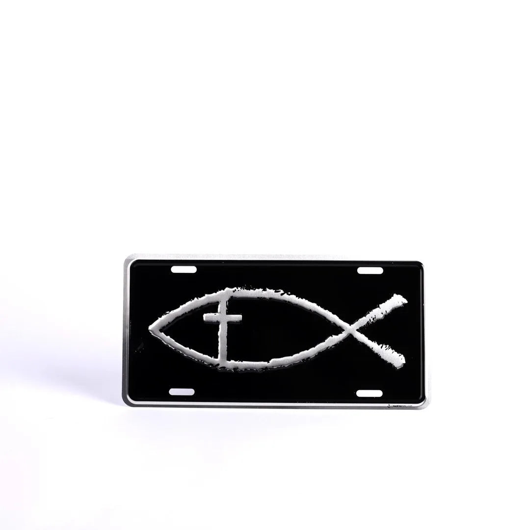 AUTOTAG DELUXE FISH CROSS SILVER