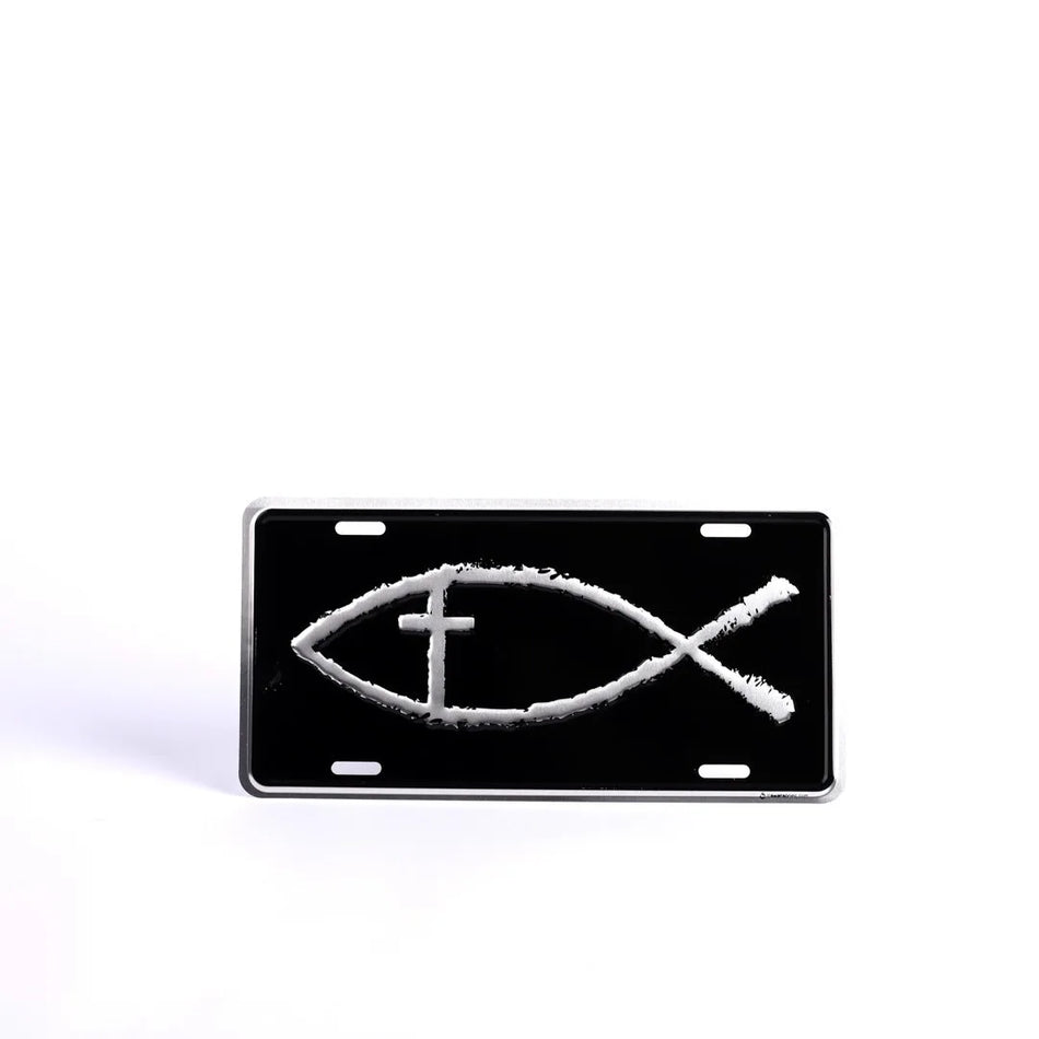AUTOTAG DELUXE FISH CROSS SILVER