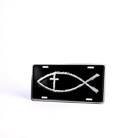 AUTOTAG DELUXE FISH CROSS SILVER