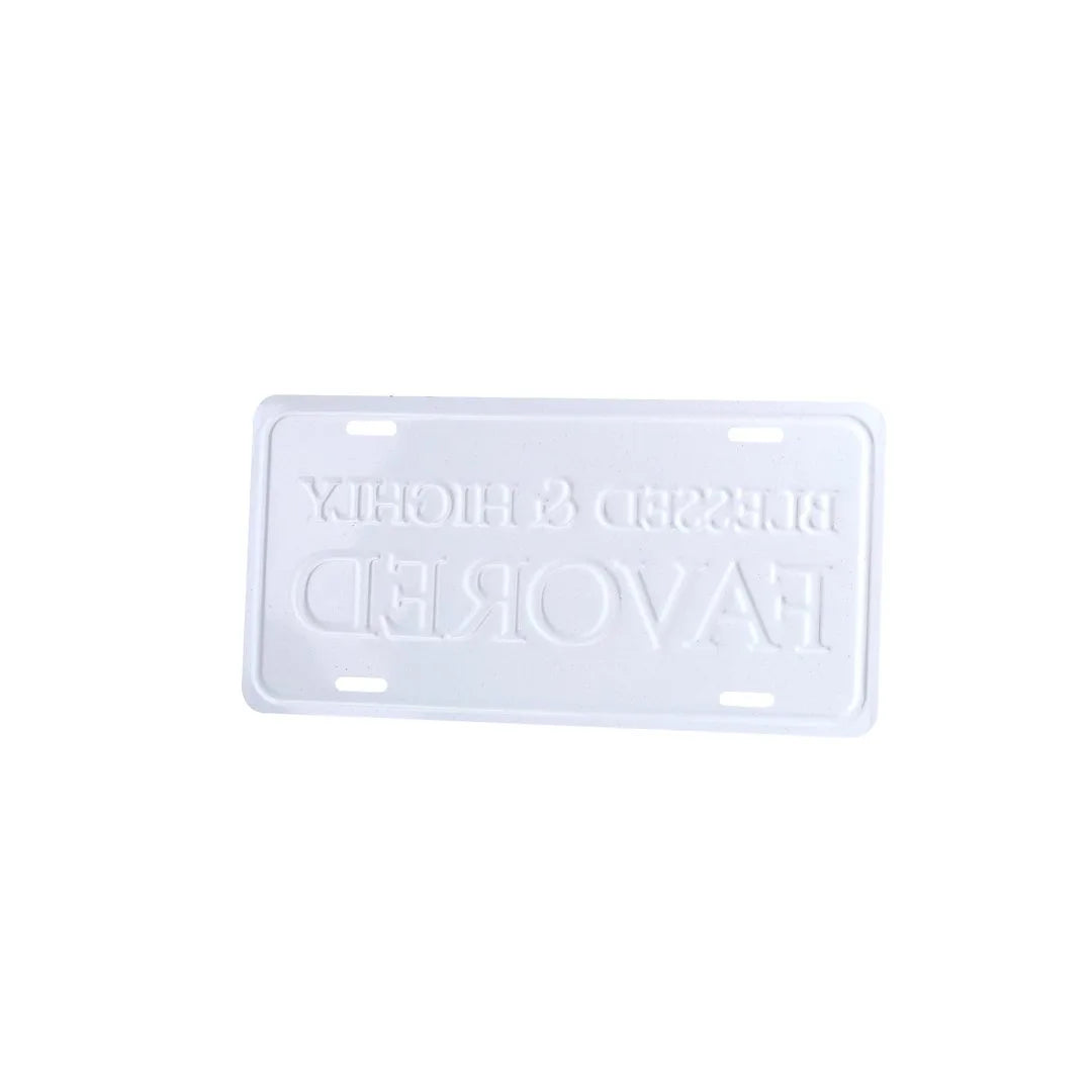 AUTOTAG DELUXE BLESSED & HIGHLY FAVORED SILVER