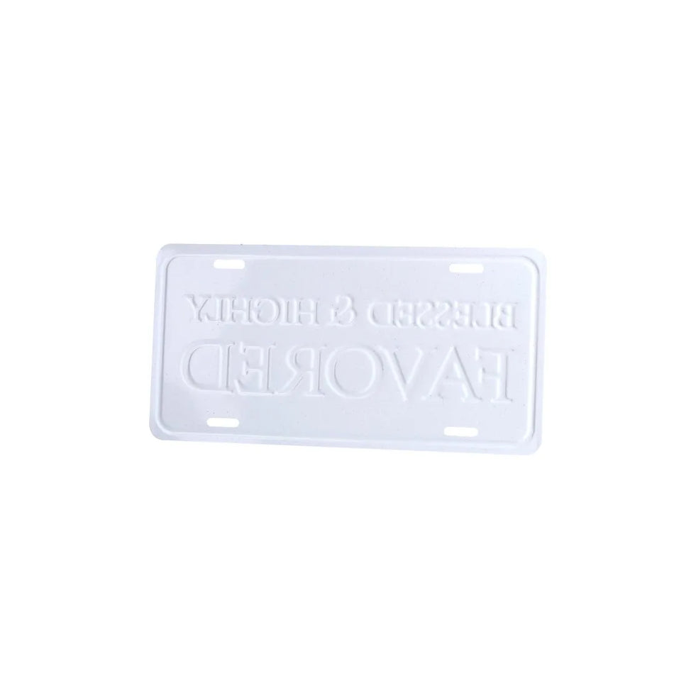 AUTOTAG DELUXE BLESSED & HIGHLY FAVORED SILVER