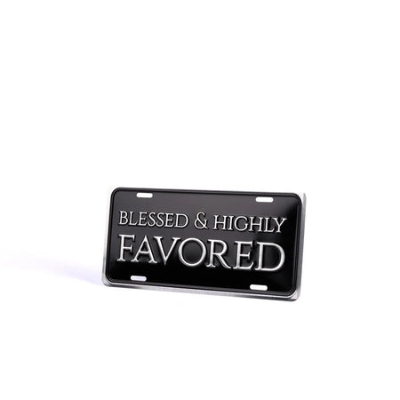 AUTOTAG DELUXE BLESSED & HIGHLY FAVORED SILVER