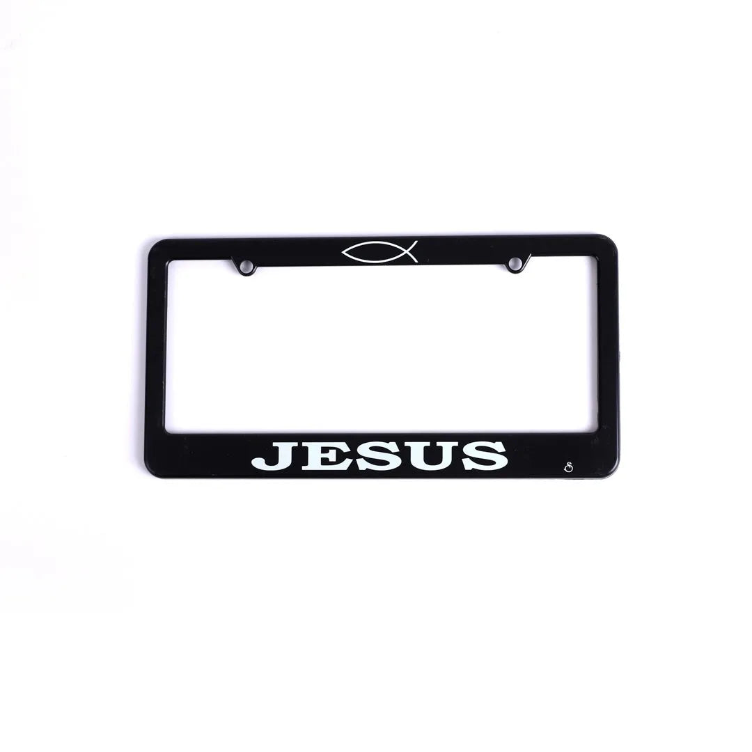 TAG FRAME JESUS/FISH