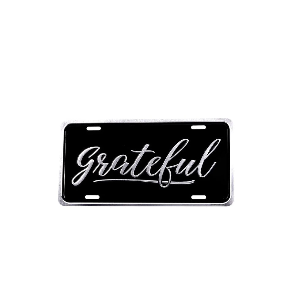 Grateful Silver Auto Tag by Swanson Christian Products